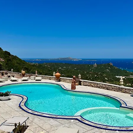 Villa Ventu Di Mari, Vista Mozzafiato Su Caprera E Sulle Isole, Piscina Riscaldata In Costa Smeralda *